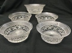 Set of 5 Vintage Imperial – 5″ Fruit Dessert Bowls / Mayonnaise Bowl Cape Cod