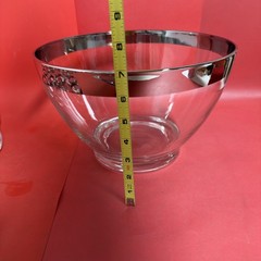 DOROTHY THORPE MID CENTURY MODERN PUNCH BOWL With 12 ROLY POLY GLASSES 1960s MCM