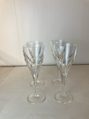 Villeroy and Boch crystal adeline claret wine glasses set of 4