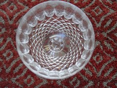 WATERFORD Crystal COLLEEN Pattern Hock Wine Goblet Tall Stem 7 1/2″. NICE!