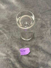 Clear Juice Glass ,Heavy Bottom 6” Tall-2.25” Diameter-6 Oz- Estate Find