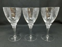 Mid-Century Tiffin Franciscan Rose Marie Water Golblets (3)