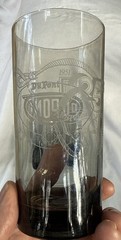 DuPont Memorabilia-Etched Glass Set From 1976 Victoria, Tx Plant Anniversary