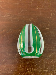 Triple Overlay Light Green White Crystal Egg Saint Louis