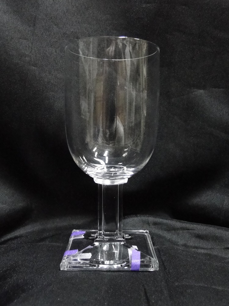 Heisey New Era, Square Base: Water or Wine Goblet (s), 6 1/4″ Tall, As Is