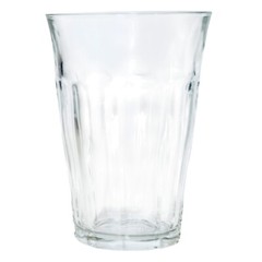 Duralex France PICARDIE CLEAR Multisided Panels 12 OZ Iced Tea Glass