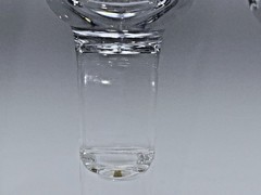 Vtg MCM Atlantis Full Lead Crystal Column Cordial Hand Blown Portugal Set of 3