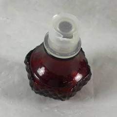 vintage 1876 Avon Cape Cod Ruby Red Glass 6″ Cruet & 3.5″ Sugar Bowl