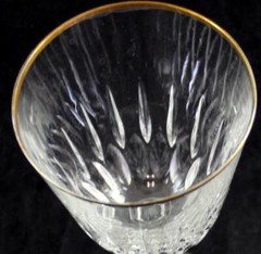 Schott Zwiesel Carlton Gold Lot of 3 Water Goblets