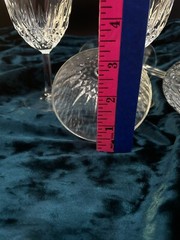 5 Cristal D’Arques-Durand DIAMANT Glass Water Goblets 24% Lead Crystal 6 3/4″