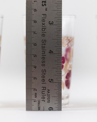 VTG Cerve Italy Floral Double Shot Glasses Set of 4 Burgundy Plum Gold 70’s MCM