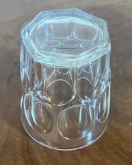 Antique Mid 19th c American Classical Ashburton Flint Glass Whiskey Tumbler 1850