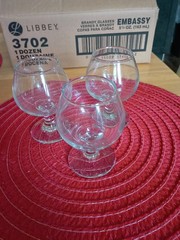 12 Libbey 5 1/2 oz. Brandy Snifters # 3702 Case of 12 New In Box.