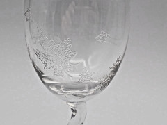 Fostoria Sylvan Wine Glasses Falling Autumn Leaves 4 1/2″ Tall Set of 2