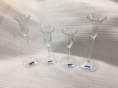 Marquis by Waterford Flora Flute – Set of 4 – 8-1/4” & 6” tall – NEW