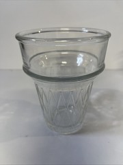 Vintage Libbey icecream cone serving cups glass party tumbler 1970’s set of two