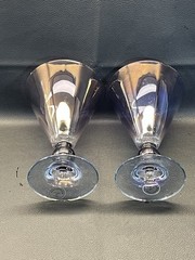 VTG Cristallerie Wine Goblets Made In Italy Set Of 2