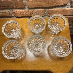 Fostoria American #2056 Line, Low Sherbet Glass Regular Rim 5oz Set of 6