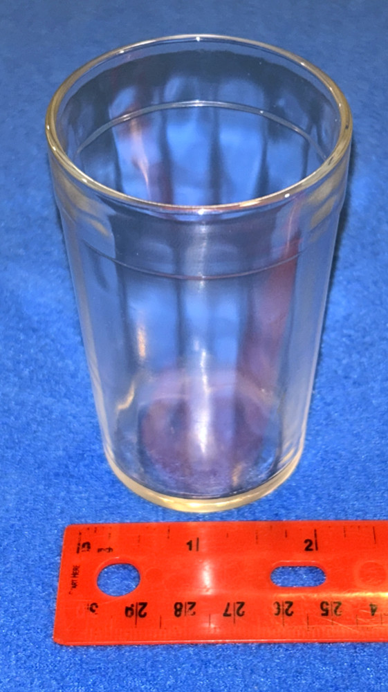 Hazel Atlas Glassware Jar Glass 3.5 inches tall 6 ounces Juice Glass