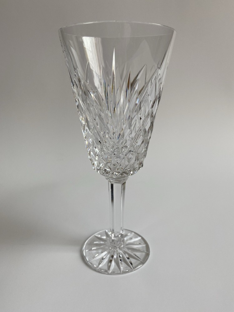 TYRONE ANTRIM Irish Crystal Clear Water Goblet 7 1/4”H RARE
