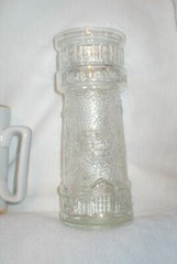 FISHERMAN VASE NORMAN ROCKWELL MUG RED LOBSTER LIGHTHOUSE GLASS LOT SOLD AS IS