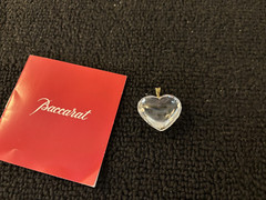 Pendant Necklace Clear Heart in Baccarat Crystal