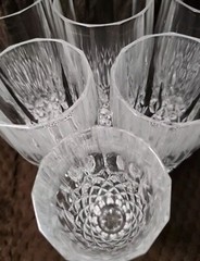Royal Irish MEGAN Crystal Fluted Champagne Goblet LOT 6 Flute Glasses Ireland