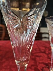 Rare WATERFORD Crystal 5 Universal Toasts Millennium Champagne Flutes Set of 4