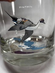 6 Vintage signed *Ned Smith* Game Birds OLD-FASHIONED Glasses – 3.5″ high