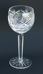 Set of 2 Tyrone Vintage Stemmed Crystal Wine Glasses