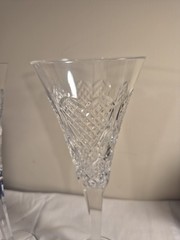 VTG 2 Waterford Heritage Flute Glasses 8 fl oz 10.5″