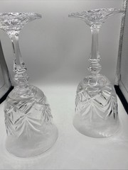 Galway Irish Crystal Kylemore Red Wine Glasses Set of 2 / 7.5” Tall
