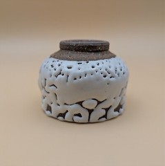 sake cup　”GUINOMI　HAGI-YAKI” All surface Oni Hagi with a cut footring