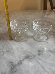 vintage sherbet glasses Lot Of 2