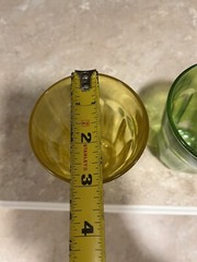 2Vintage Palaks Jewel Tone Color Juice Glasses Yellow Green