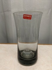 NEW Mid Century Denby Arabesque Dusk Grey Glasses Minor Sweden 6″ NEW OLD STOCK