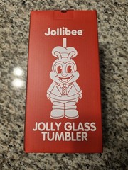 Jollibee Glass Drink Cup Tumbler Limited Edition ❤️🥤 Authentic