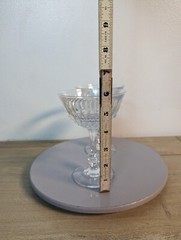 Set of 2 Vintage Fostoria Radiance Lead Crystal Champagne Tall Sherbet