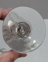 Presumed Val Saint Lambert Olivier Pattern 104 Cordial Glass Crystal Early 1900s
