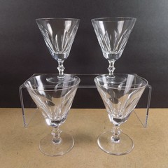 4 Waterford Galtee Water Goblets Glasses Panel Cut 5-5/8″ Tall VGC Vintage