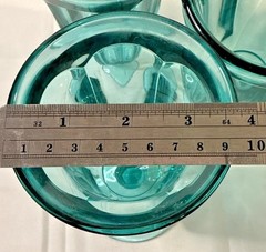Vtg Imperial Glass Lt Blue Iced Tea 6 5/8″ Glass Old Williamsburg USA 5