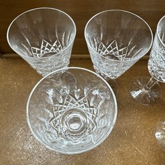 Set of 6 Waterford Crystal Lismore Cut Claret Wine Sherry Glass 4 oz 5-5/8″ Tall