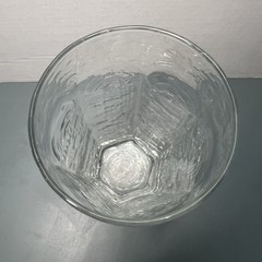 Vintage Libbey Chivalry Clear Textured 6 Panel Cooler Glass Tumbler 16oz