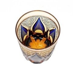 Luxury Crystal Whiskey Bar Glass Cut Tumbler Japanese Style Edo Kiriko 9oz/270ml