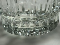 2 Arcoroc France LANCER Clear Vertical Cut On The Rocks Glasses 10.5 oz Vintage