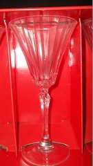 6 Royal Crystal Rock Discontinued Pattern Novecento Water Goblets Glasses 7 5/8″