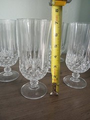 Cristal D’Arques Durand Longchamp Crystal Water Ice Tea Goblet Glasses Set Of 8