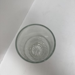 Vintage Highball Clear Glass Glasses Swirl on Heavy Bottom 6 3/8″ High Lot