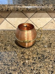 Vintage Reyka Vodka Copper Mule Mug Nautical Ship Porthole Cup with Handle