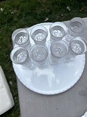 Set Of 8 VTG 5.5″ Imperial Glasses Elegant Goblets Ohio Cape Cod Pedestal Footed